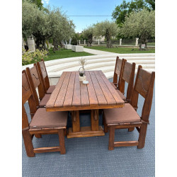 Oak Table and Chairs [SKU-04003]